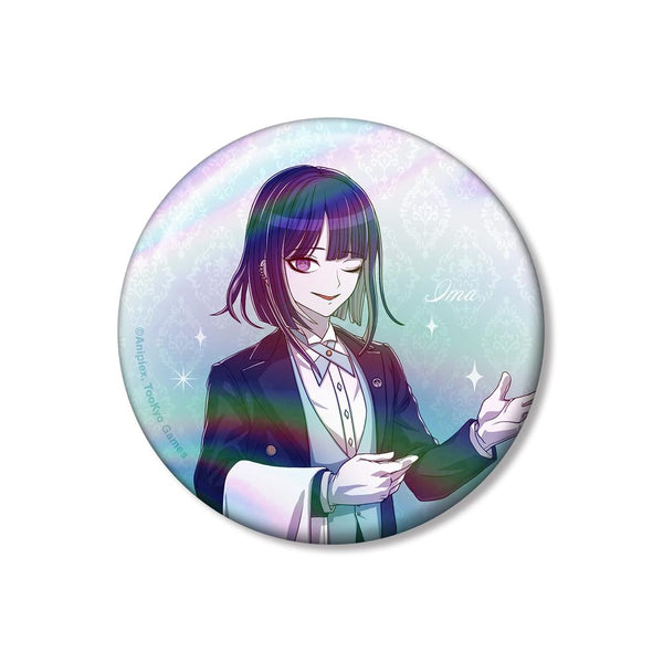 『HUNDRED LINE -最終防衛学園-』描き下ろし 九十九今馬 執事ver. 75mmオーロラ缶バッジ